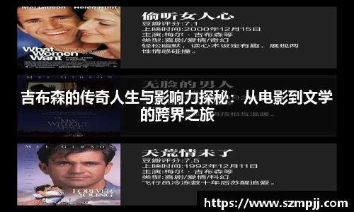 吉布森的传奇人生与影响力探秘：从电影到文学的跨界之旅